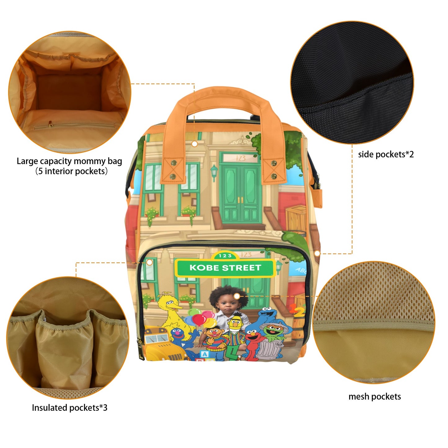Large Character Diaper Bag