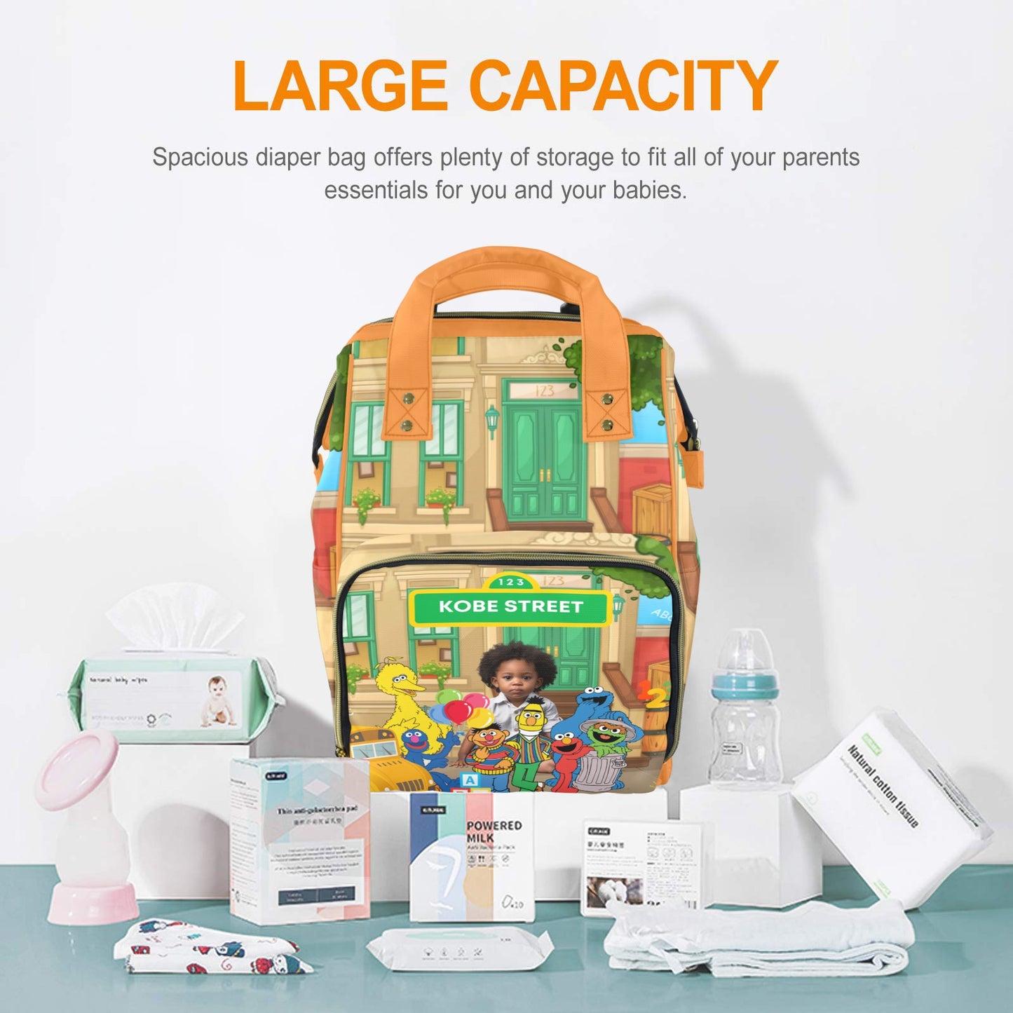 Large Character Diaper Bag