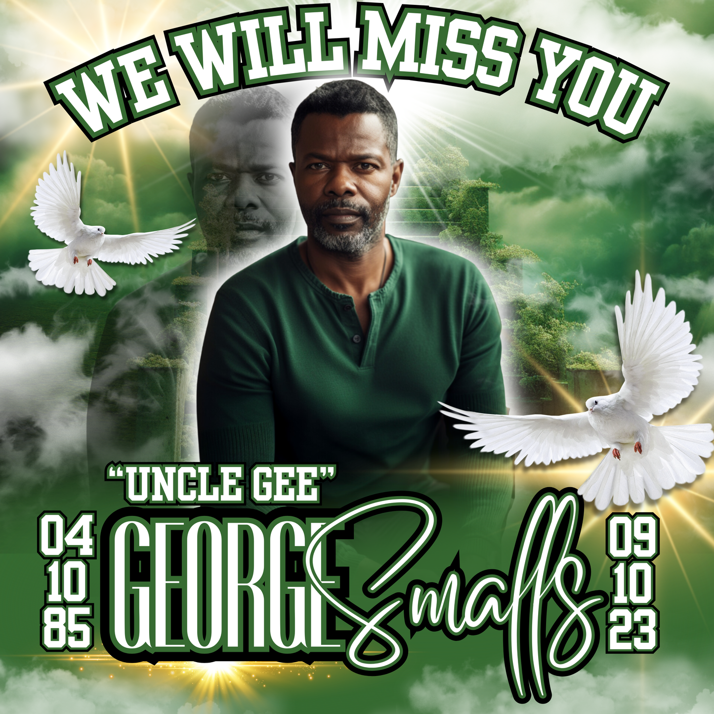 Funeral Announcement DIGITAL DOWNLOAD