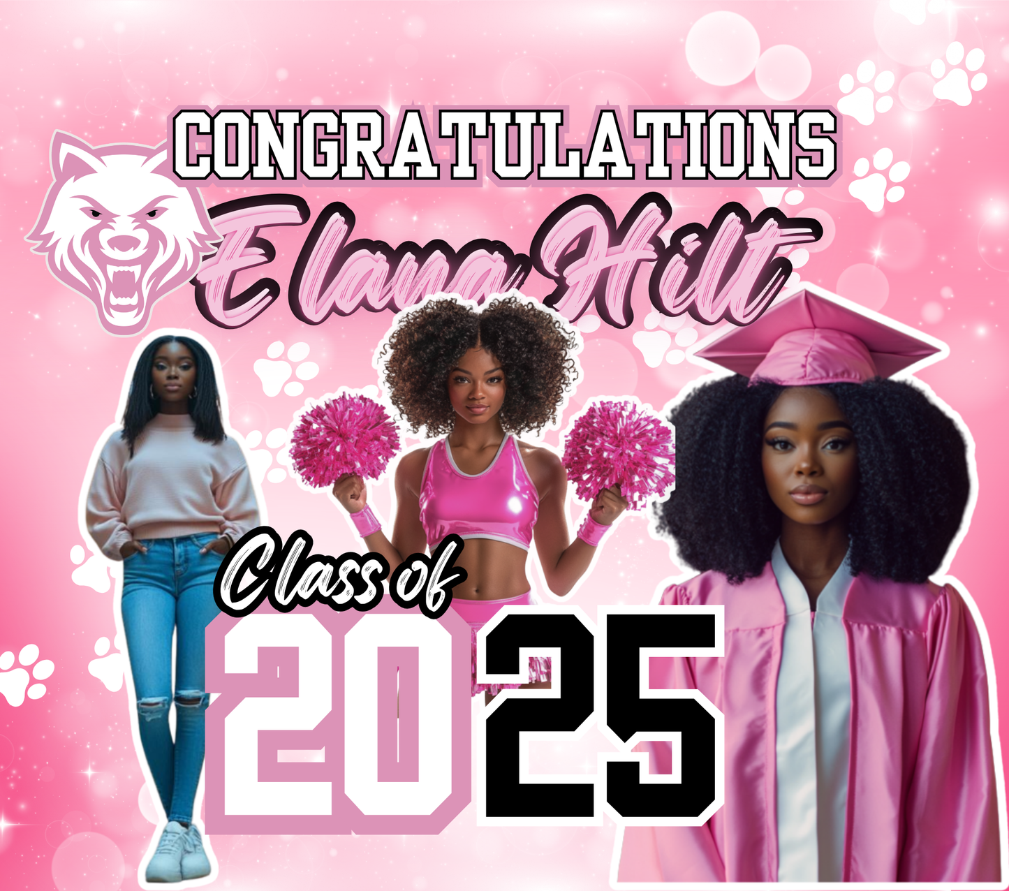 Personalized Graduation Yard Sign Bundle 2026 | Custom Shirt + Photo Buttons | Front Yard Famous Grad Package