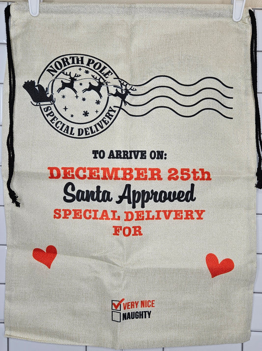 Burlap Santa Sack