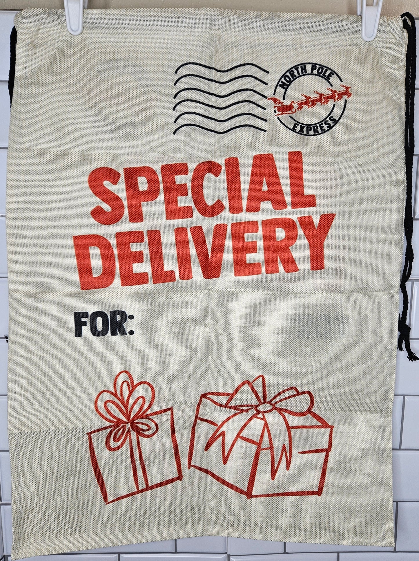 Burlap Santa Sack