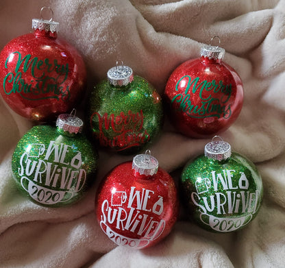 ✨ Custom Christmas Ornaments – Glitter or Painted! ✨