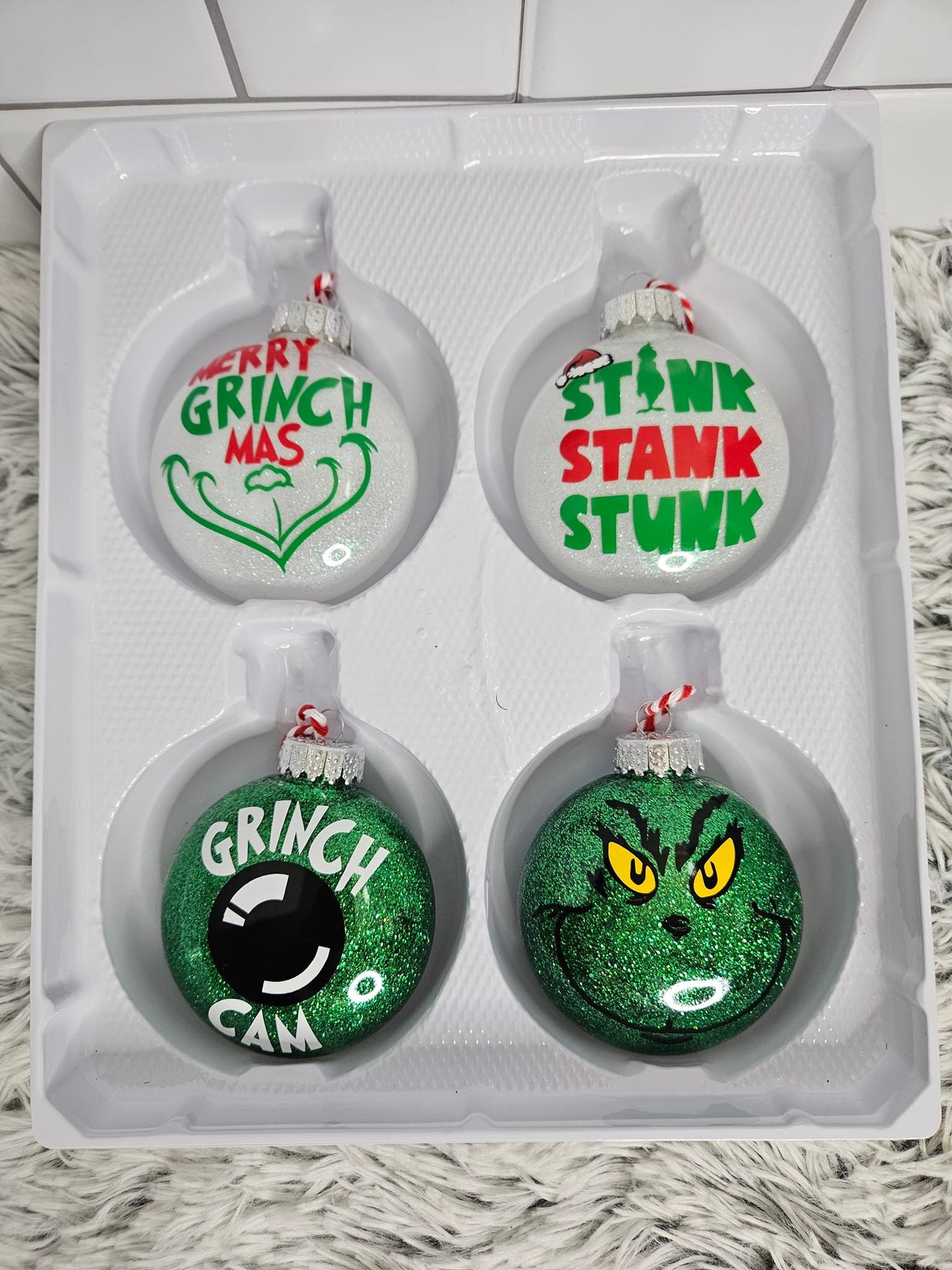 ✨ Custom Christmas Ornaments – Glitter or Painted! ✨