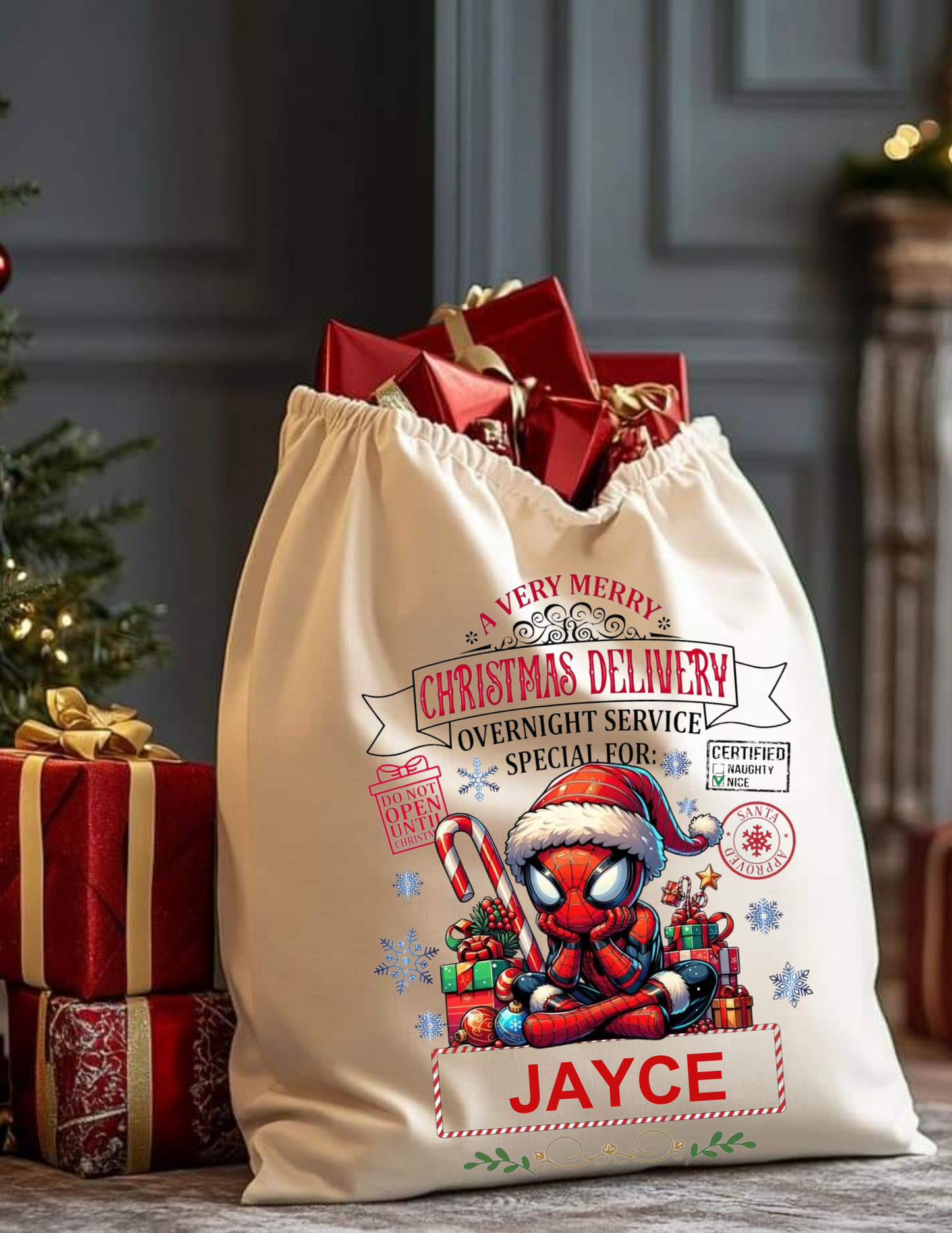 Personalized Character Santa Sacks