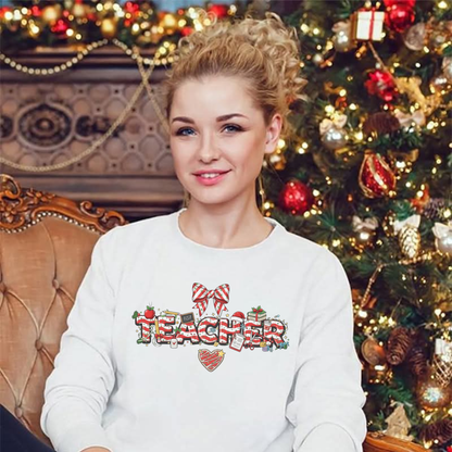 Educator Christmas Tees- Candy Cane Style