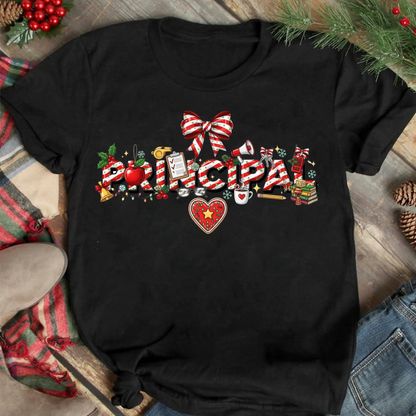 Educator Christmas Tees- Candy Cane Style