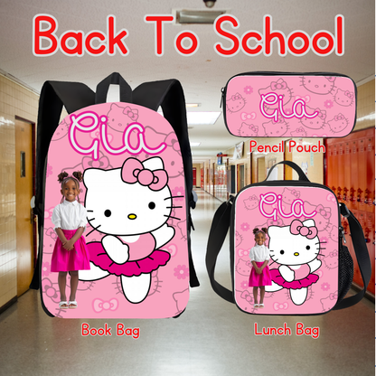 Three Piece Character Backpack Combo