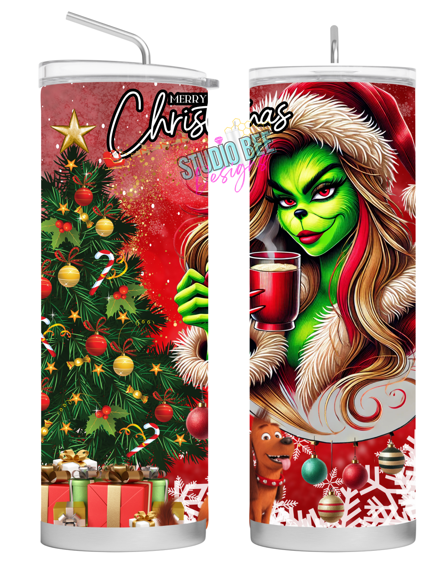 Girl Grinch Tumbler