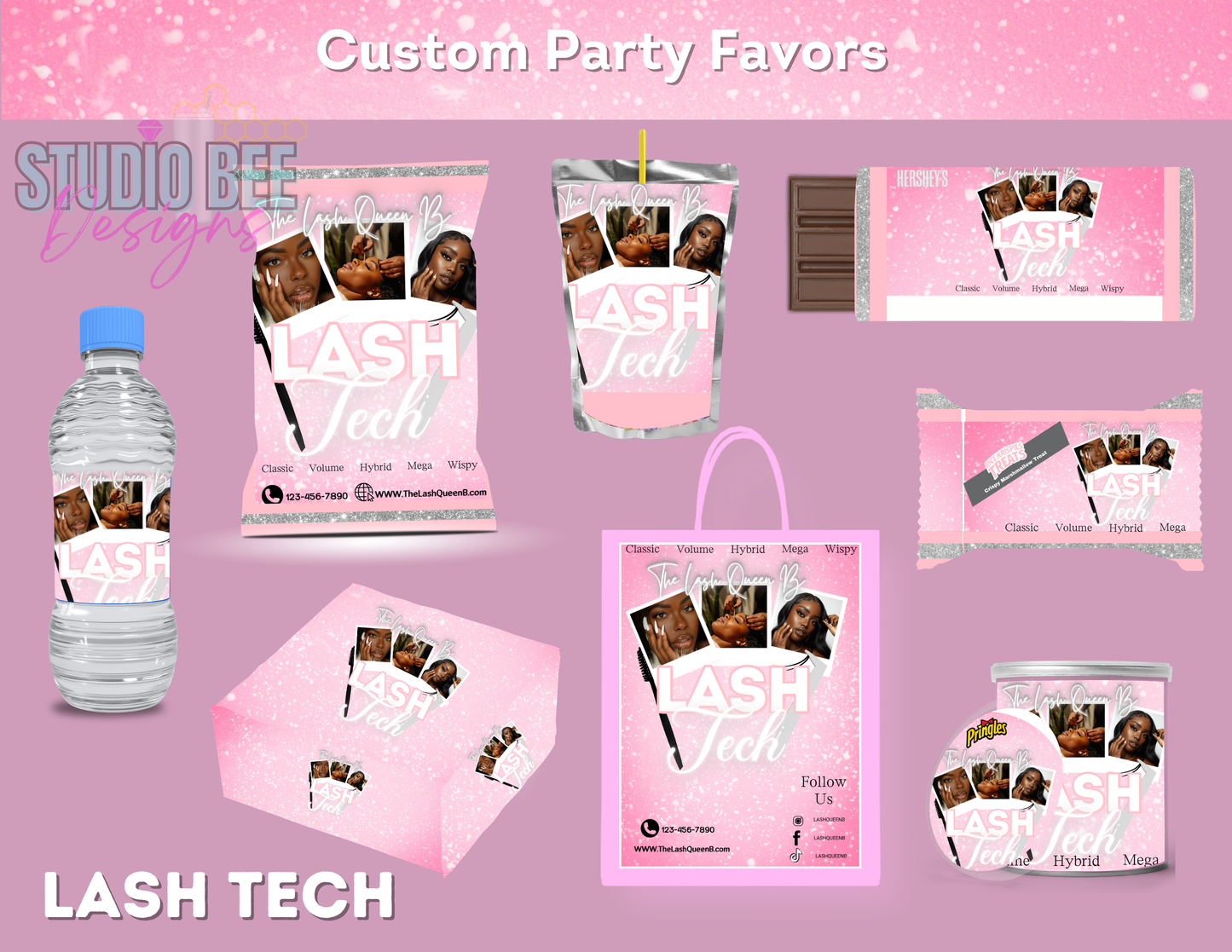 Lash Tech Party Favor Template