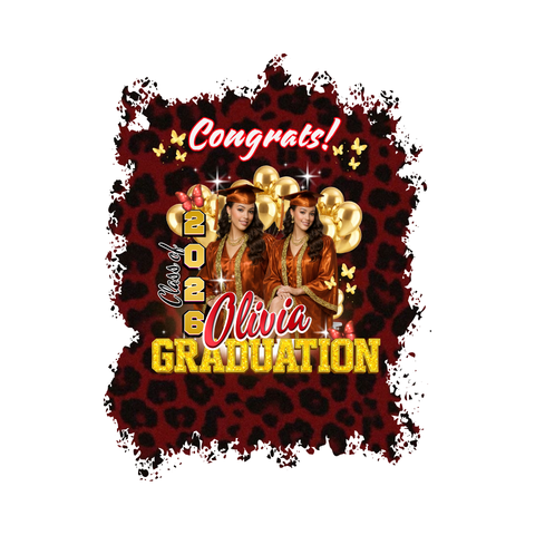 Personalized Graduation Bundle 2026 | Custom Shirt, Graduation Stole & Photo Buttons | Senior Grad Package