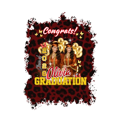 Personalized Graduation Bundle 2026 | Custom Shirt, Graduation Stole & Photo Buttons | Senior Grad Package