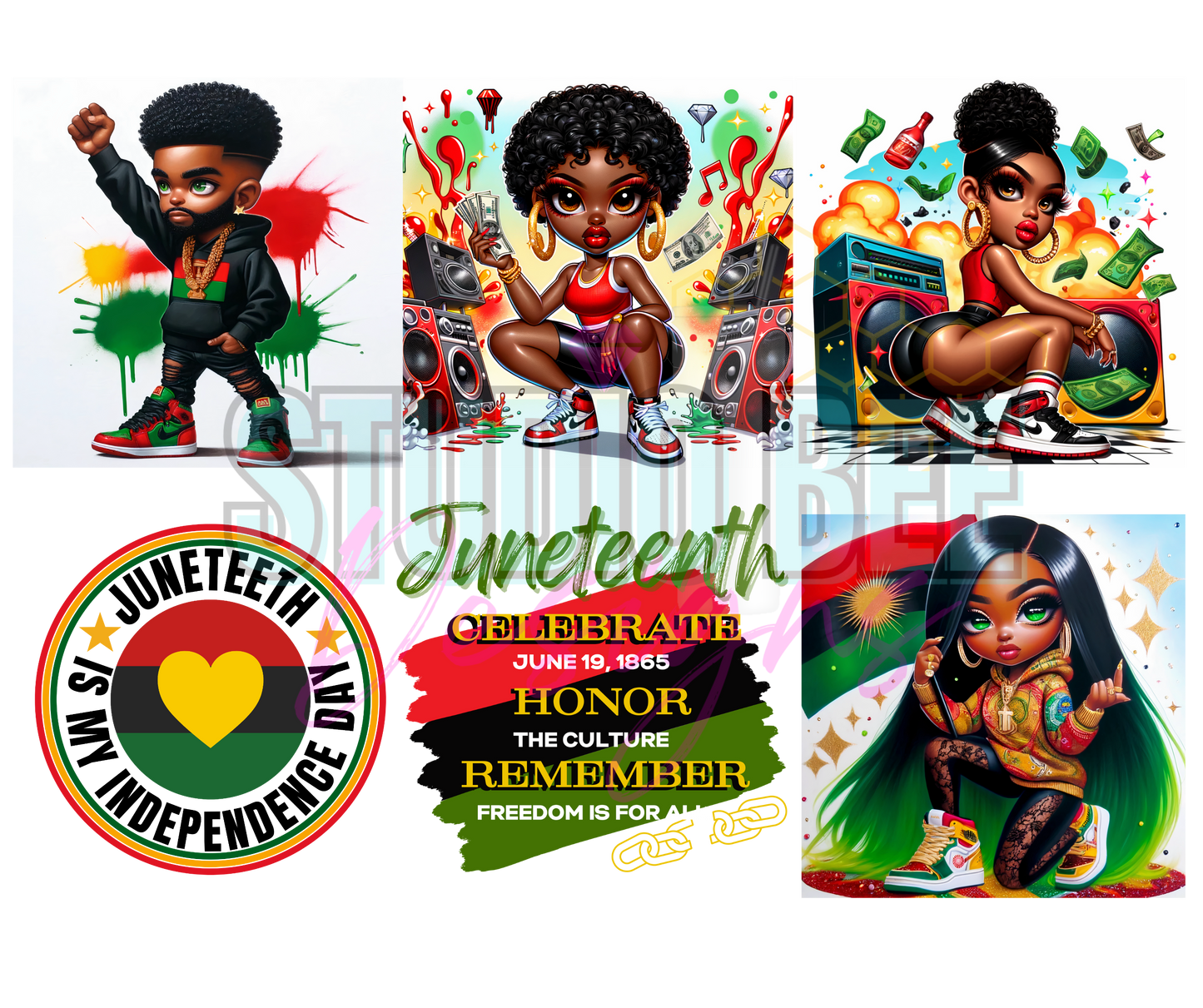 Juneteenth Digital PNG Bundle