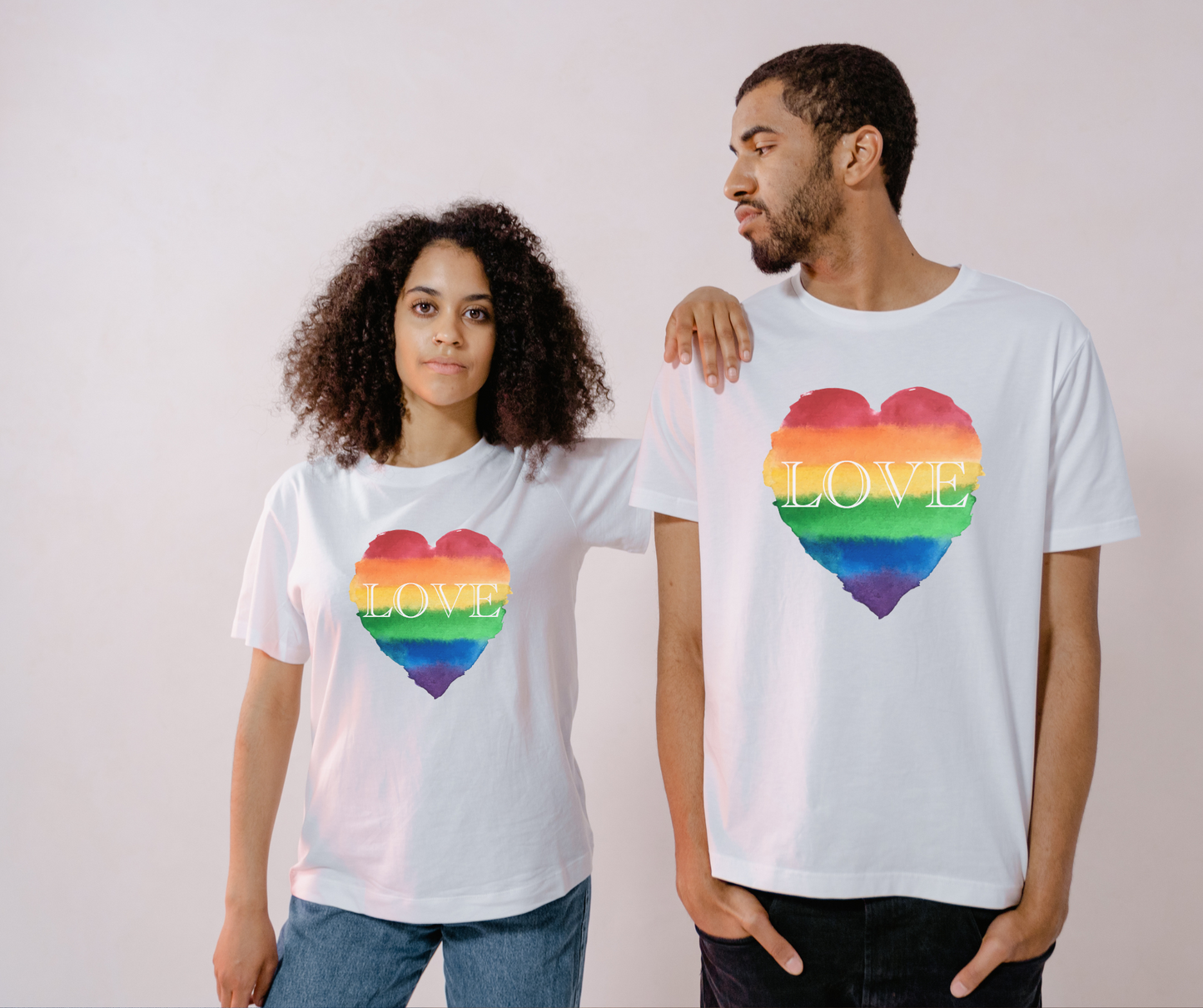 Pride Rainbow Heart Tee