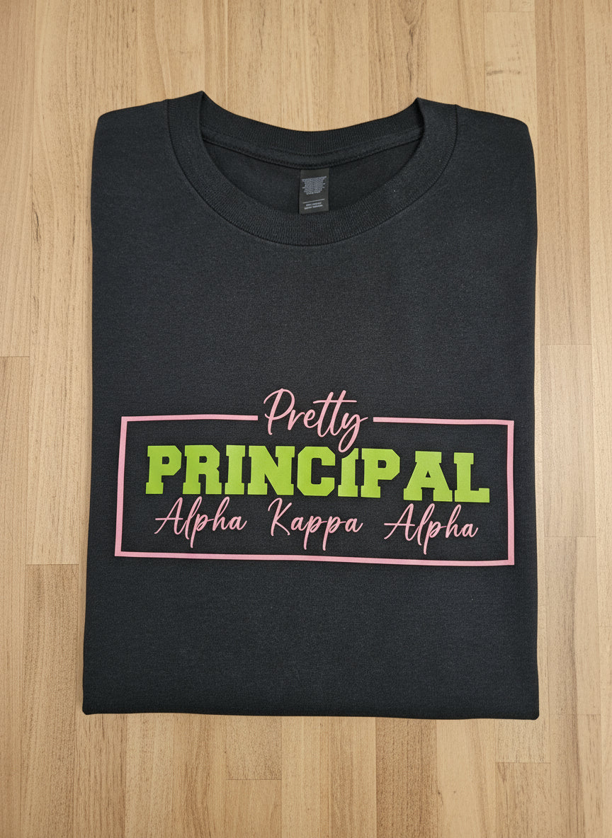 Pretty Principal Tee – Sorority Inspired Educator Shirt